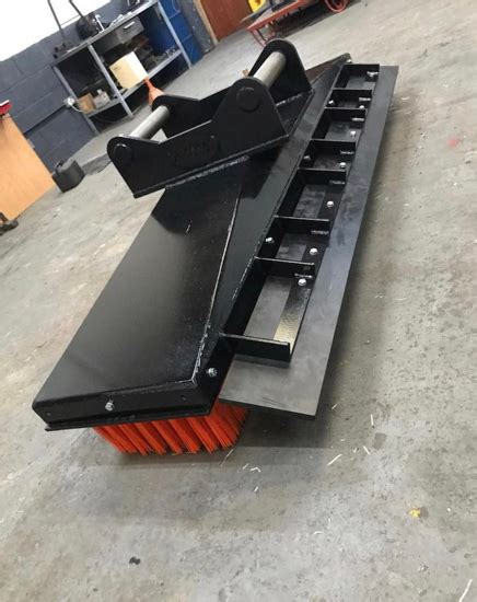 mini excavator broom attachment|bobcat pickup broom attachment.